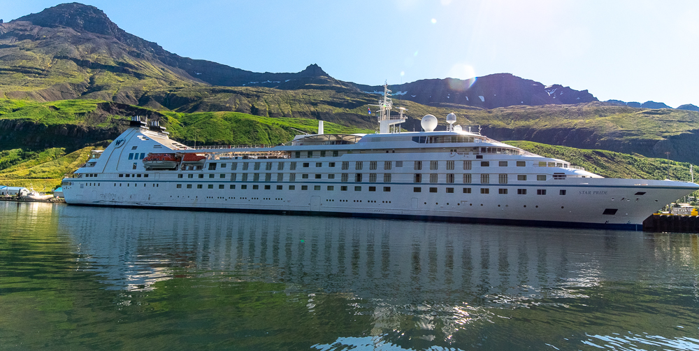 Windstar Iceland cruises: Star pride in seydisfjordur